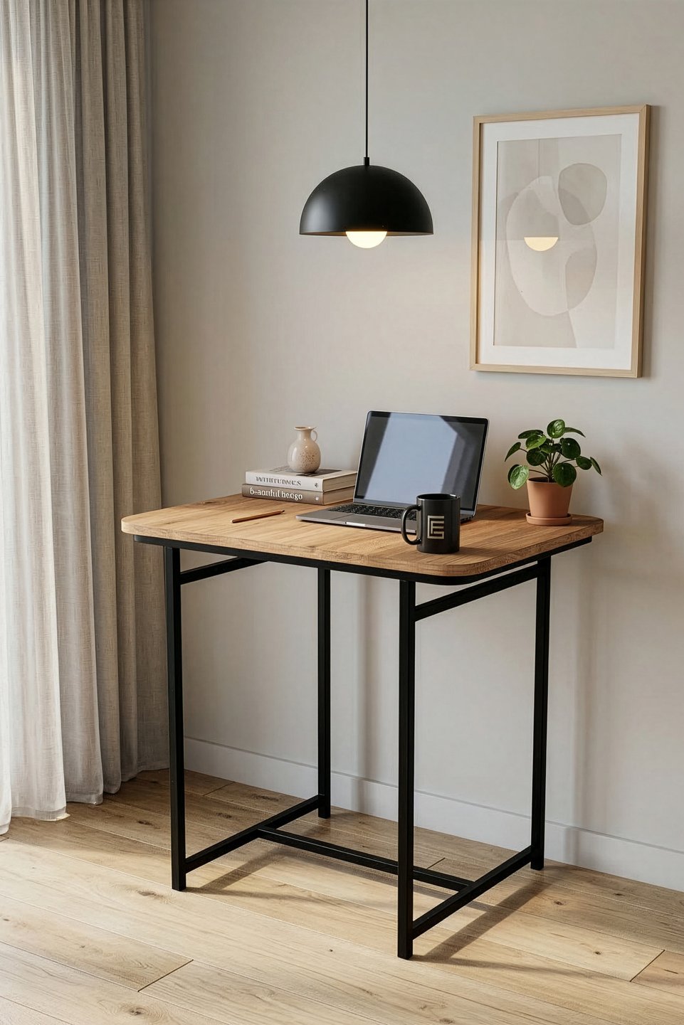 Bureau Minor Classic Coffee en panneau de particules mélaminé 6