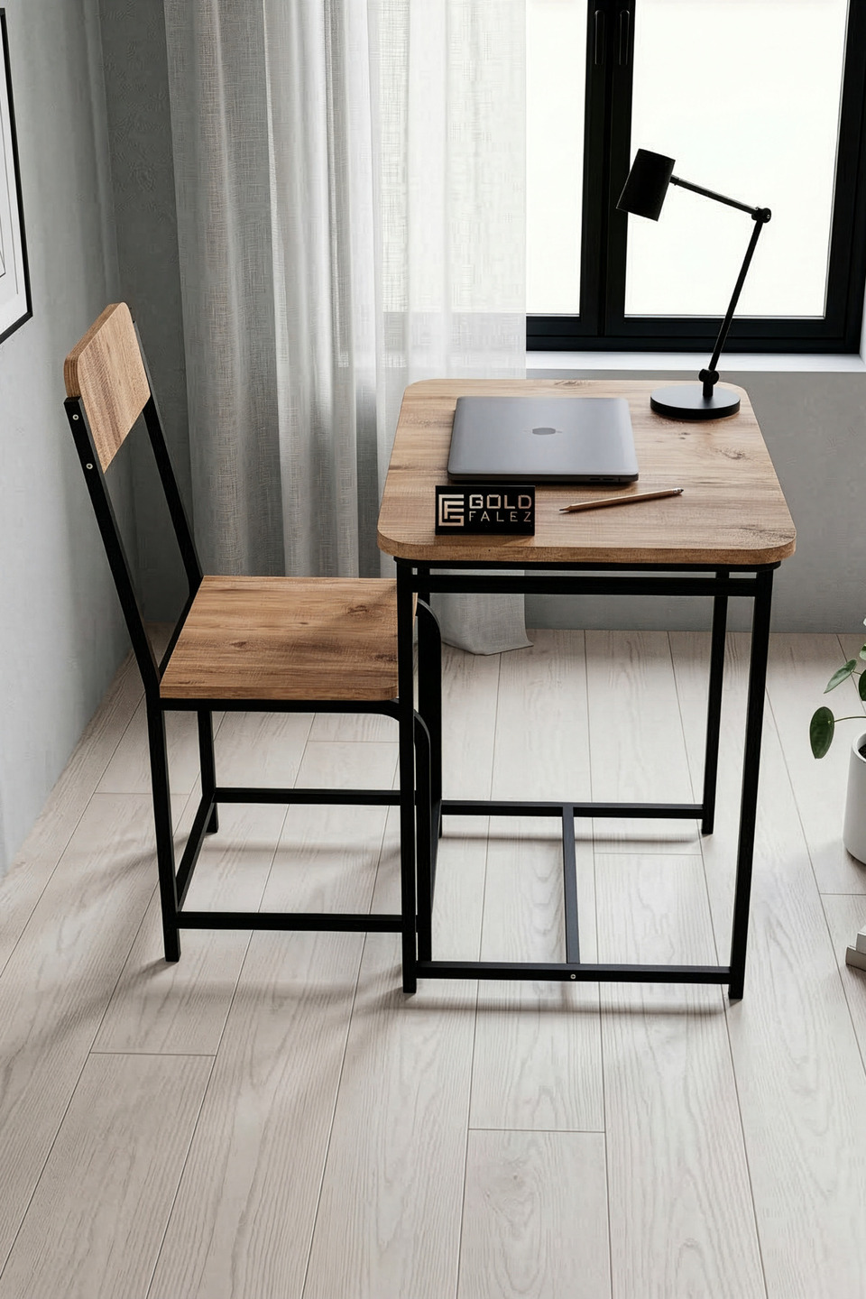 Bureau Minor Classic Coffee en panneau de particules mélaminé 4