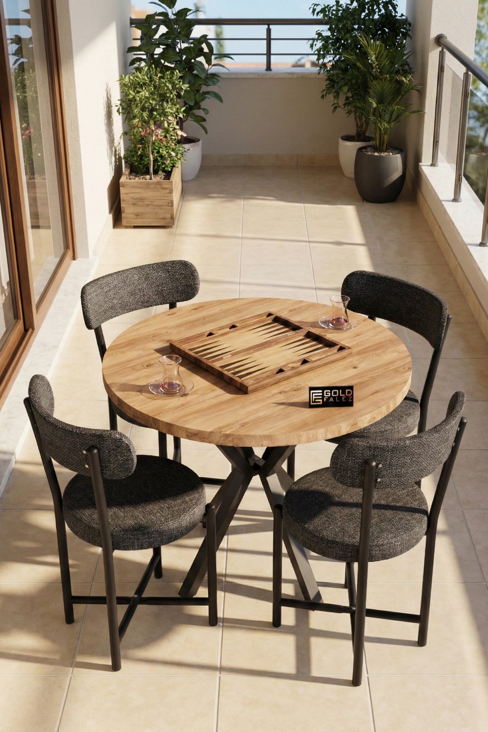 Teddy Sedia da cucina con gambe in metallo 6