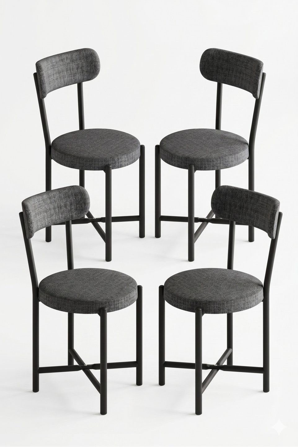 Teddy Sedia da cucina con gambe in metallo 5