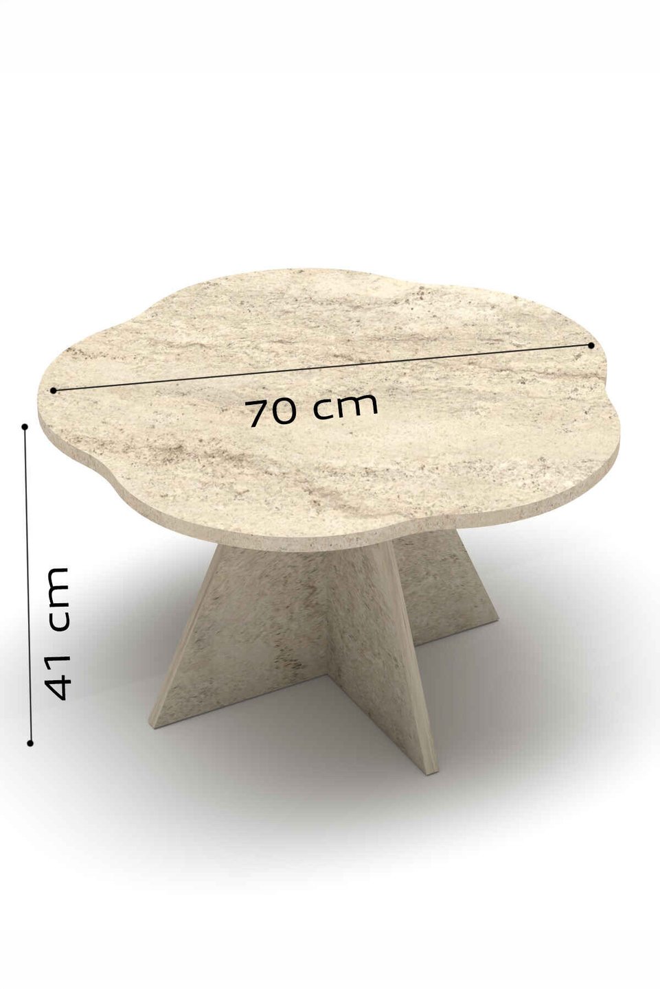 Çiçek Conjunto de mesa de centro e mesas de encaixe 4