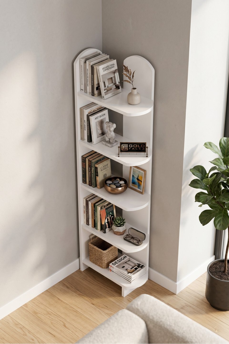 Setro Libreria multiuso a 5 ripiani 2