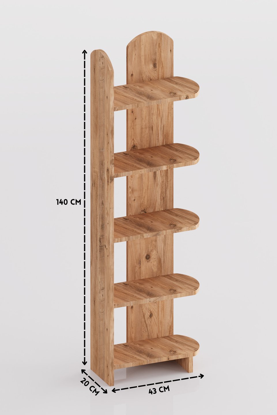 Setro 5-shelf Multipurpose Bookcase 4