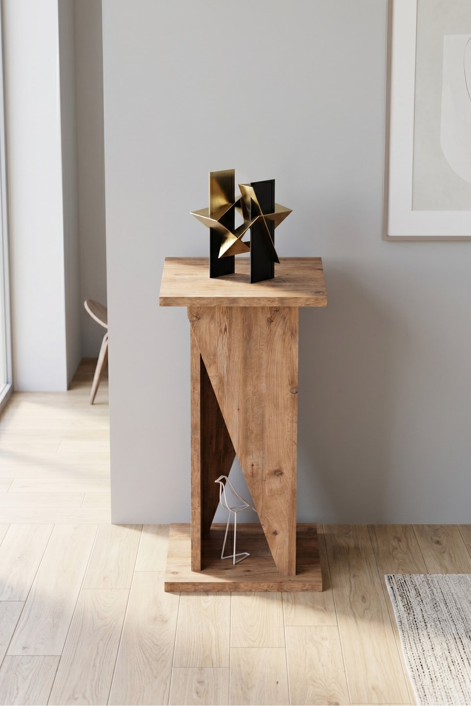 Vizyon Square C-shaped Side Table 2
