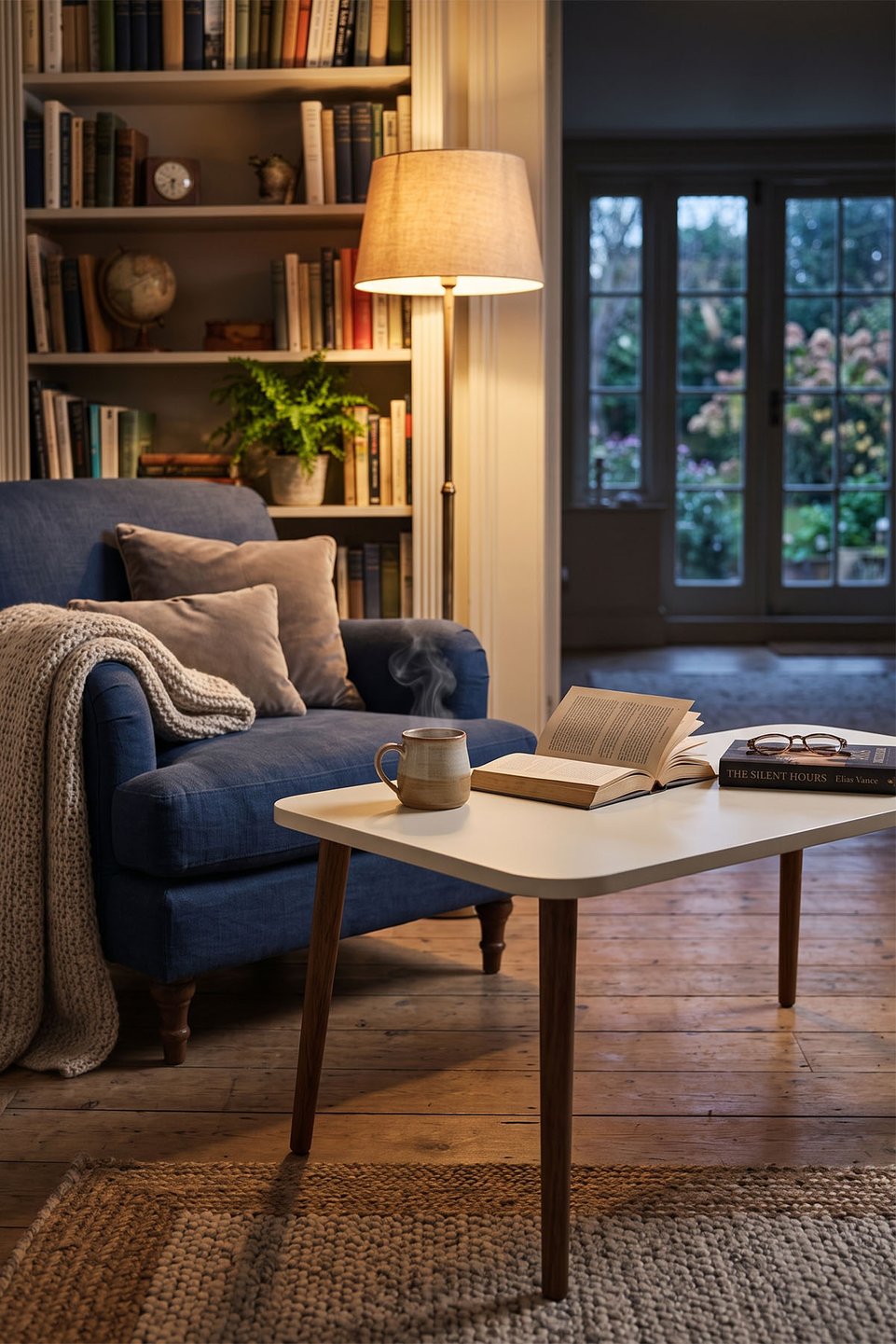 Square Coffee Table with Turned Legs 6