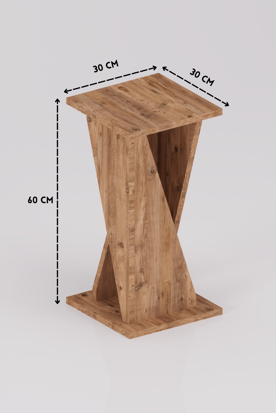 Vizyon Square C-shaped Side Table 6