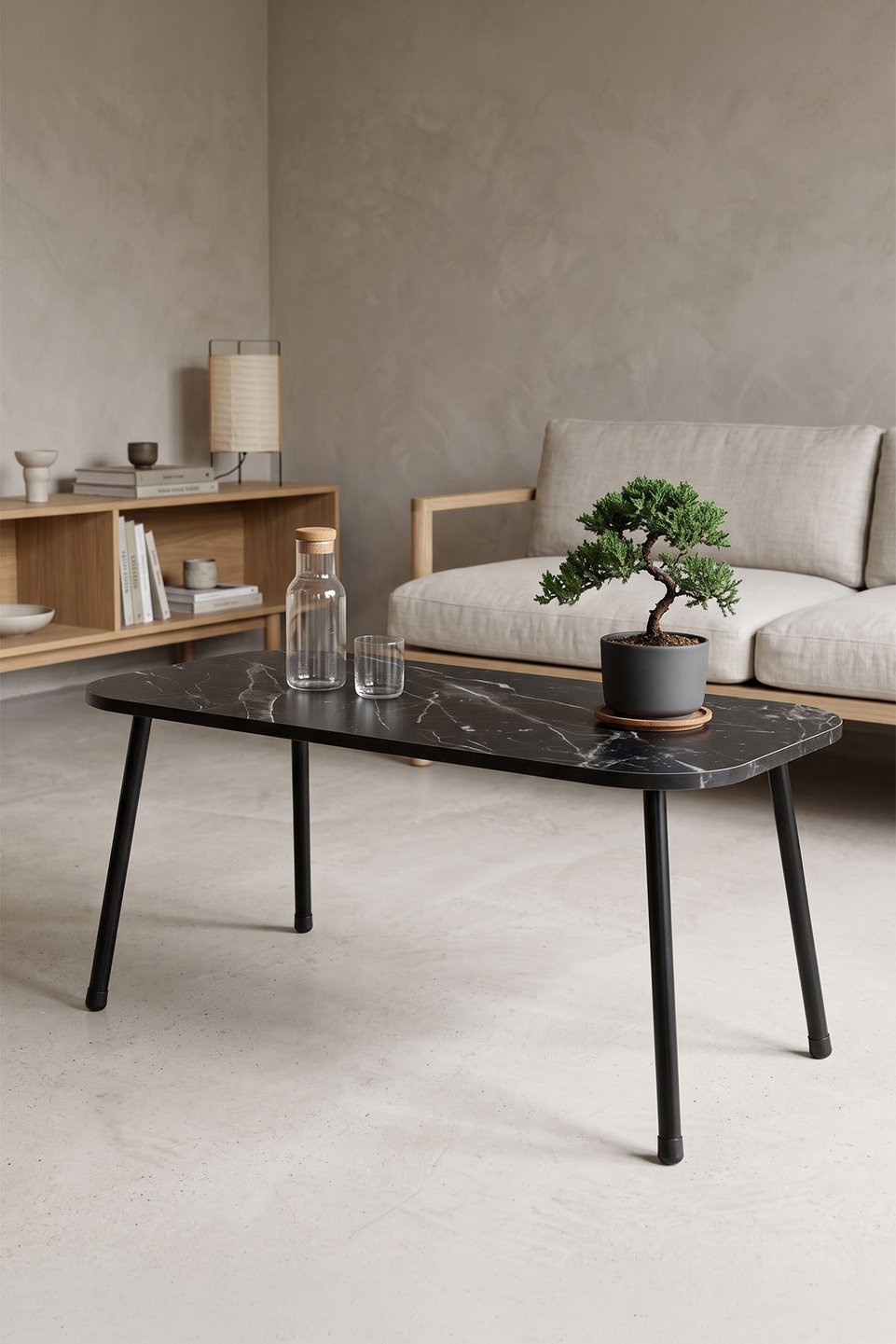 Tavolino da salotto con gambe in metallo 6