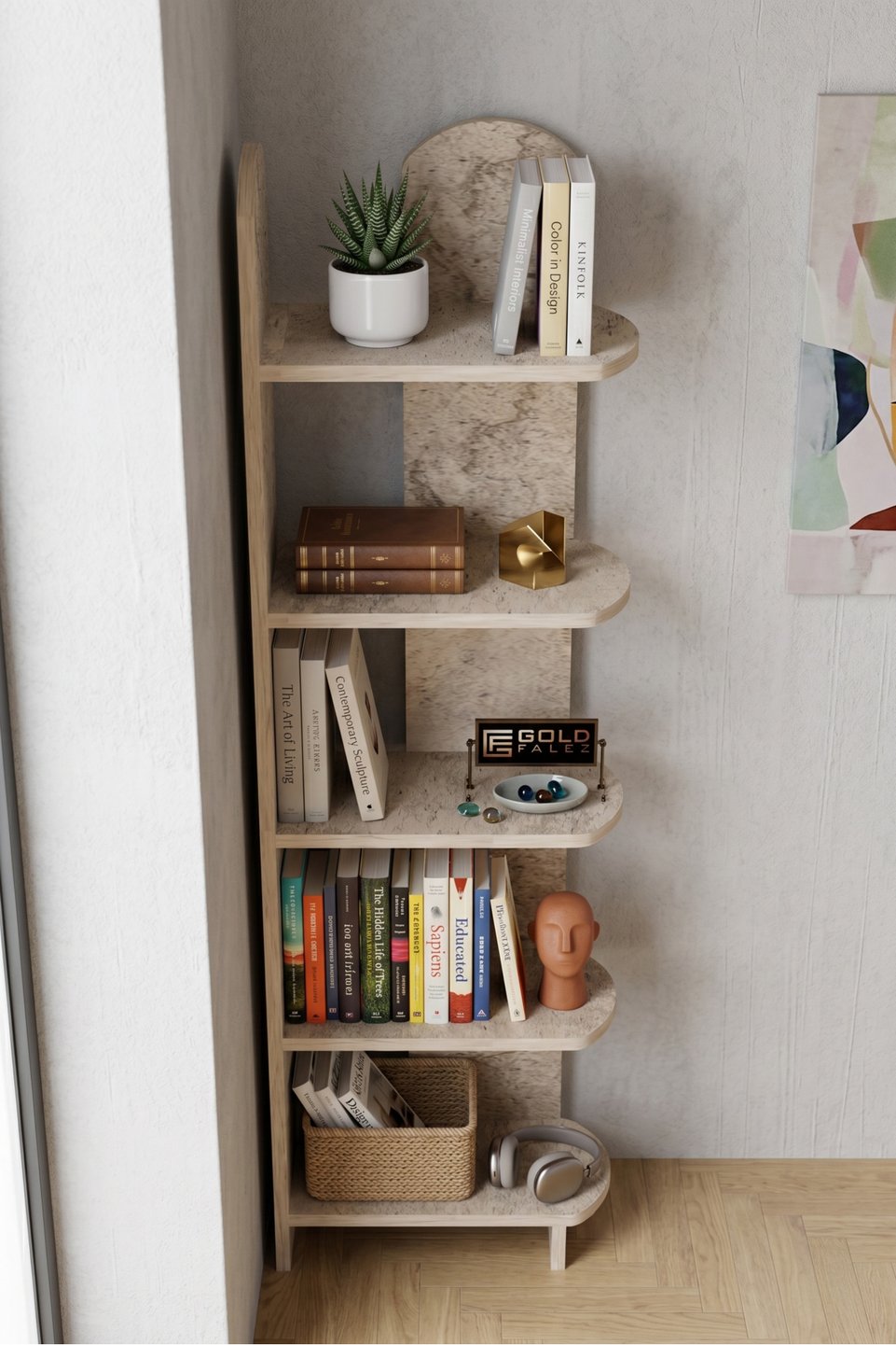 Setro Libreria multiuso a 5 ripiani 4