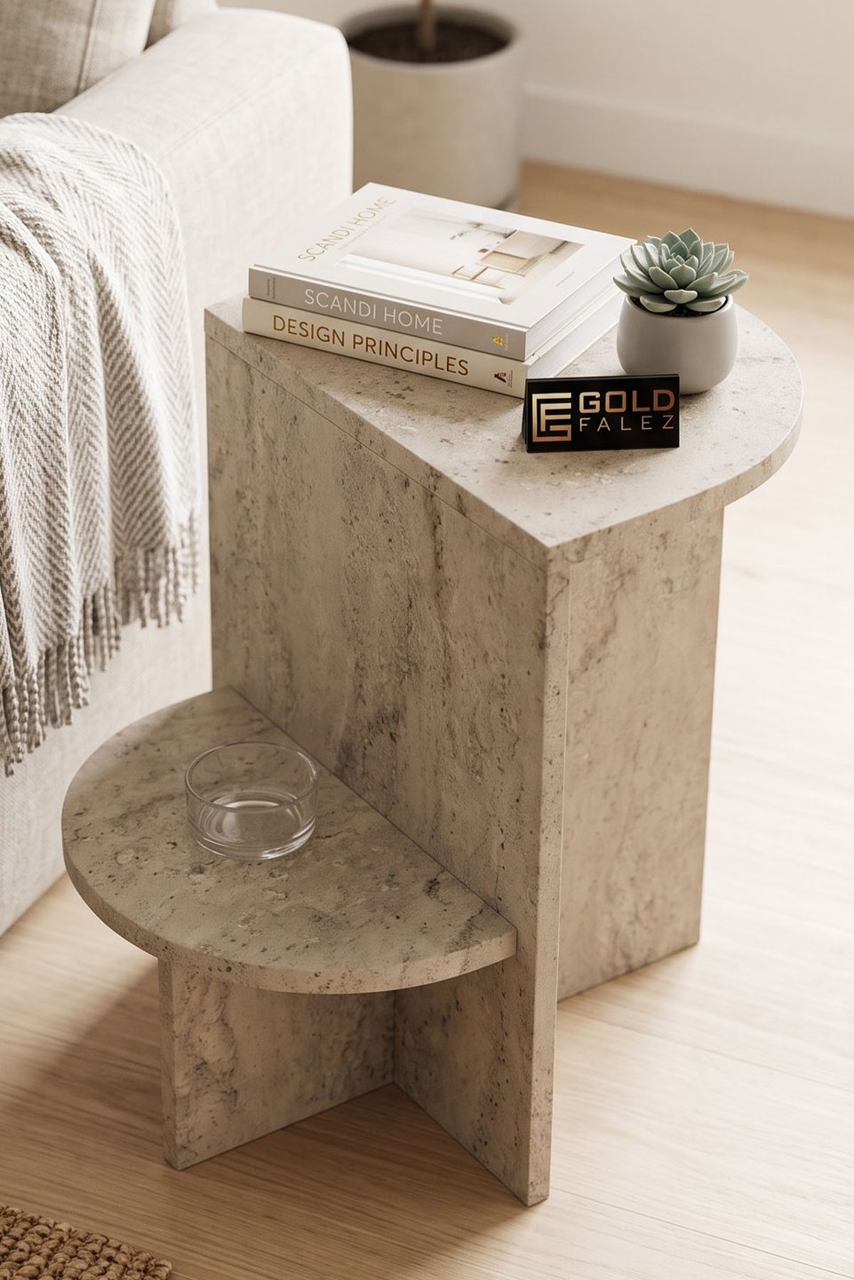 Setro Side Table – Ecru