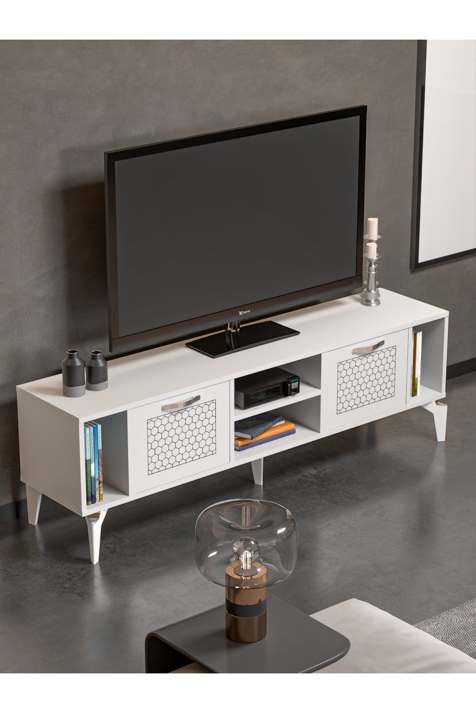 Linya Mobile TV con dettagli argentati 5