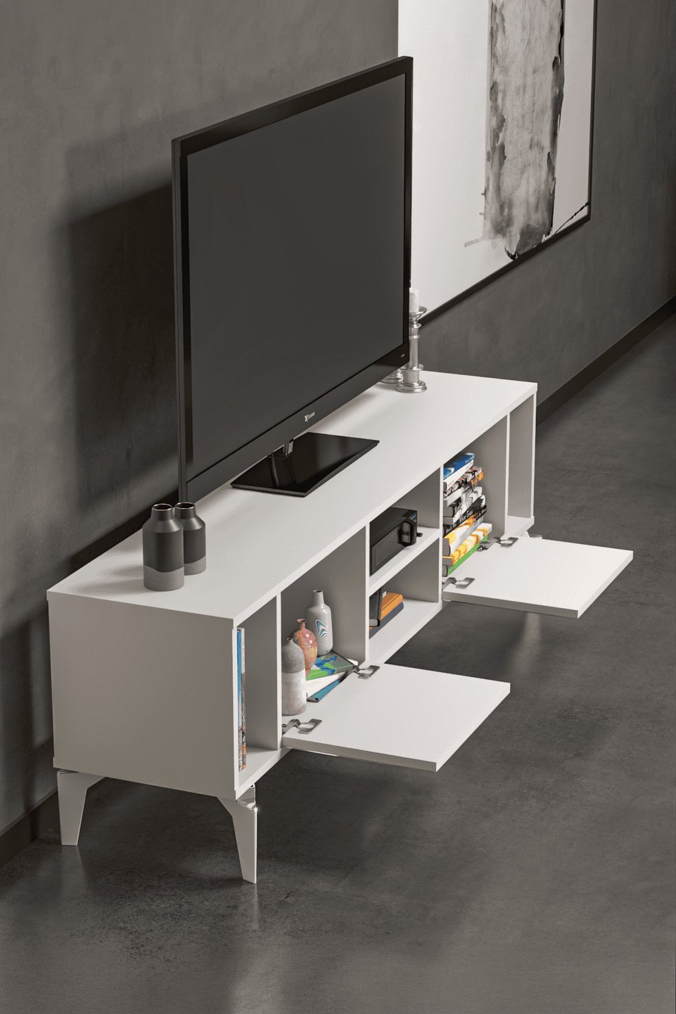 Linya Mobile TV con dettagli argentati 4