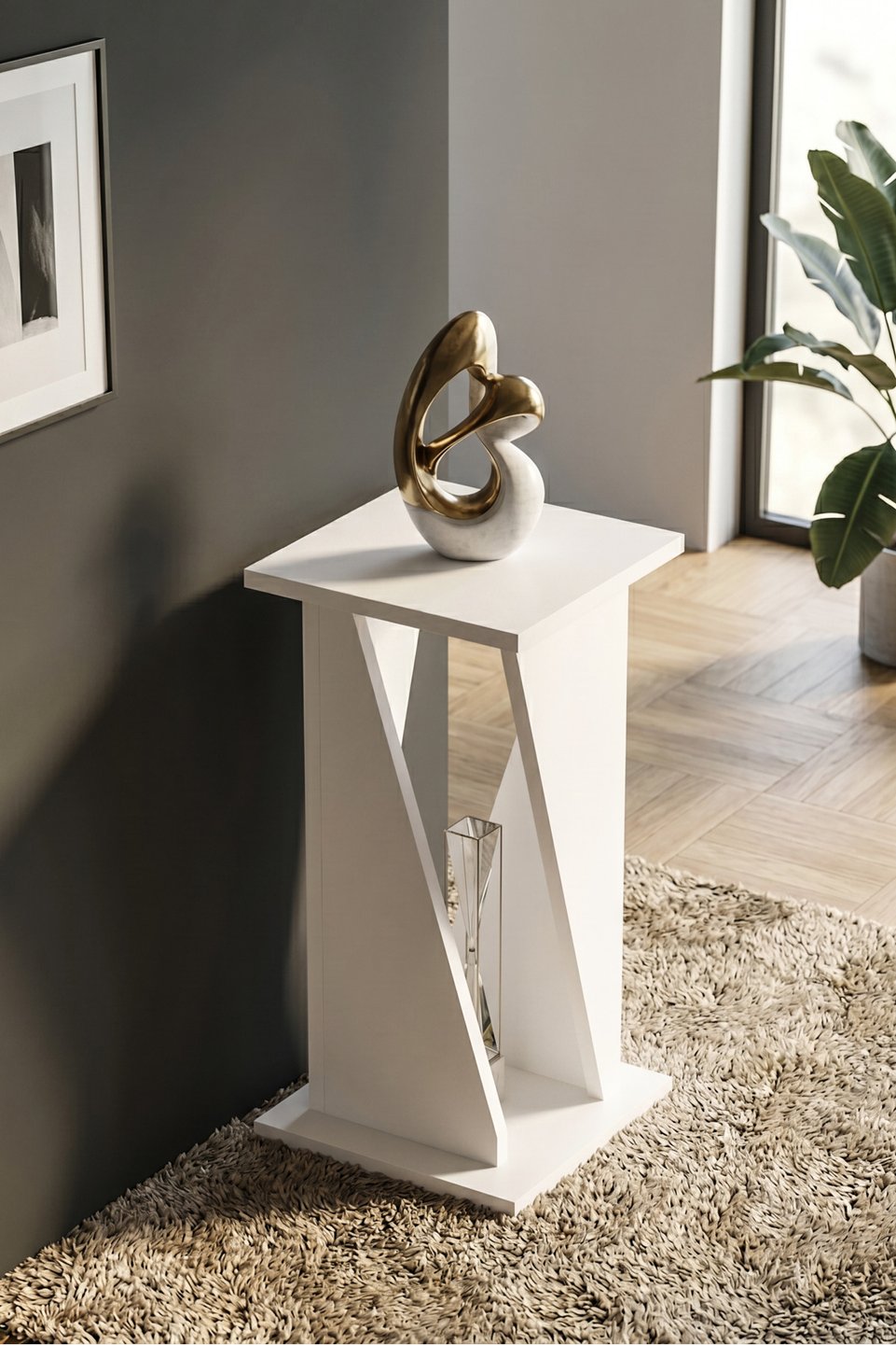 Vizyon Square C-shaped Side Table 6