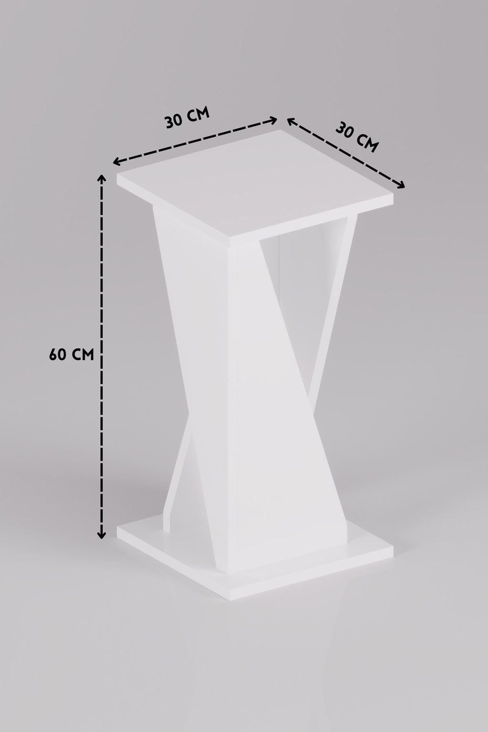 Vizyon Square C-shaped Side Table 2