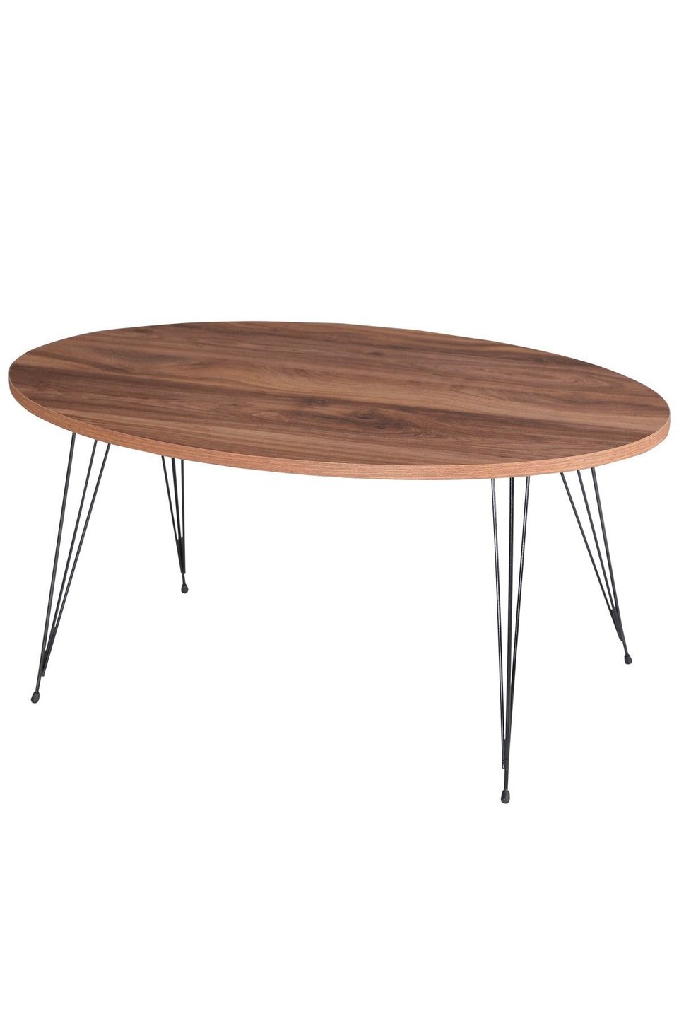 Oval Coffee Table with Wire Legs 8