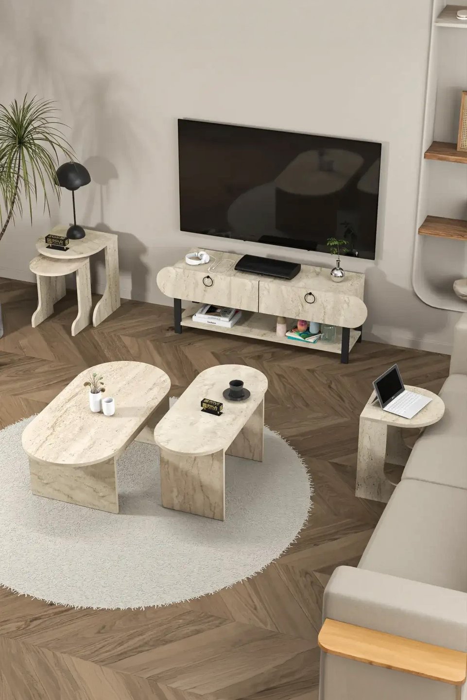 Setro Set tavolino e mobile TV 7