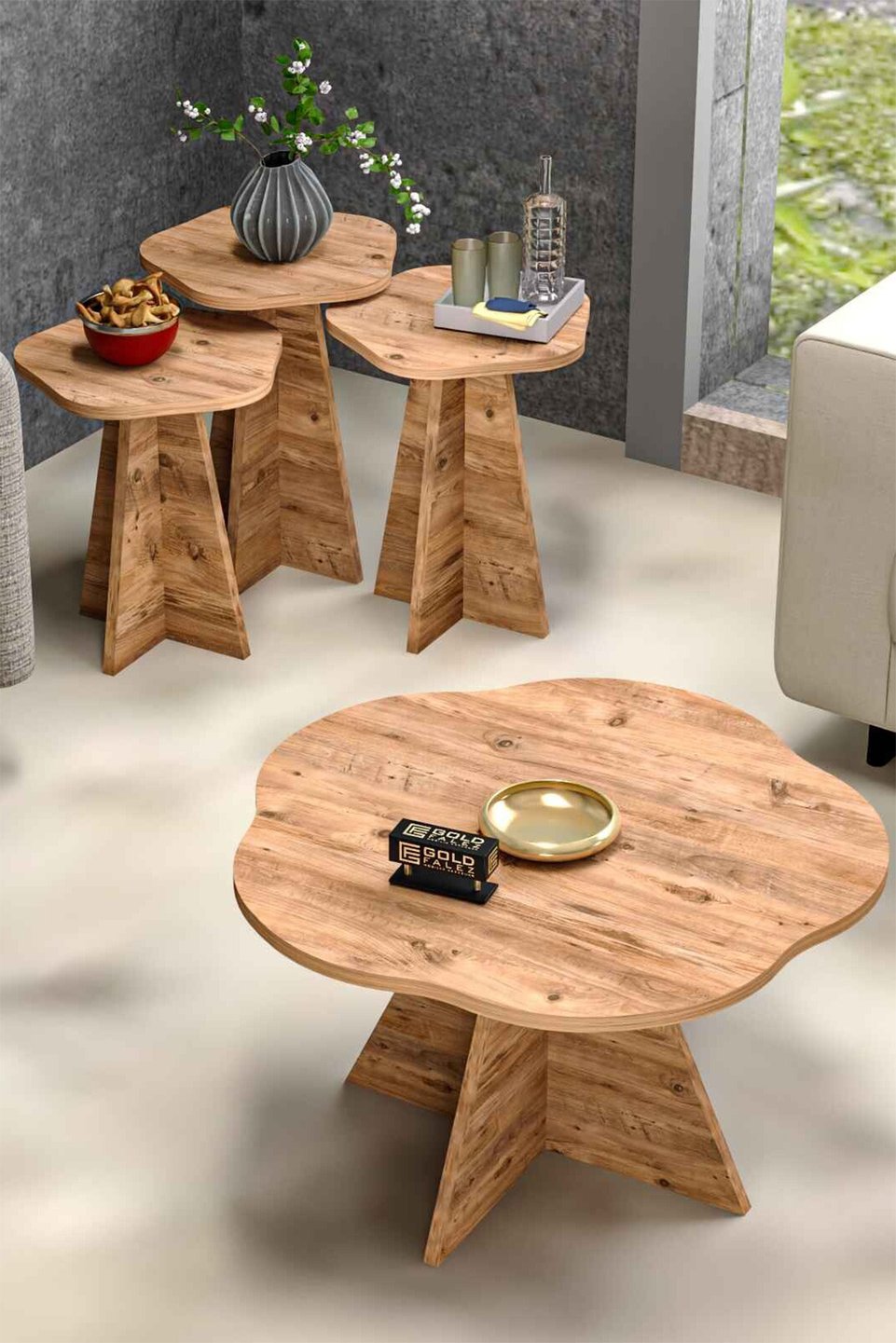 Çiçek Salontafel- en nesttafelset 2