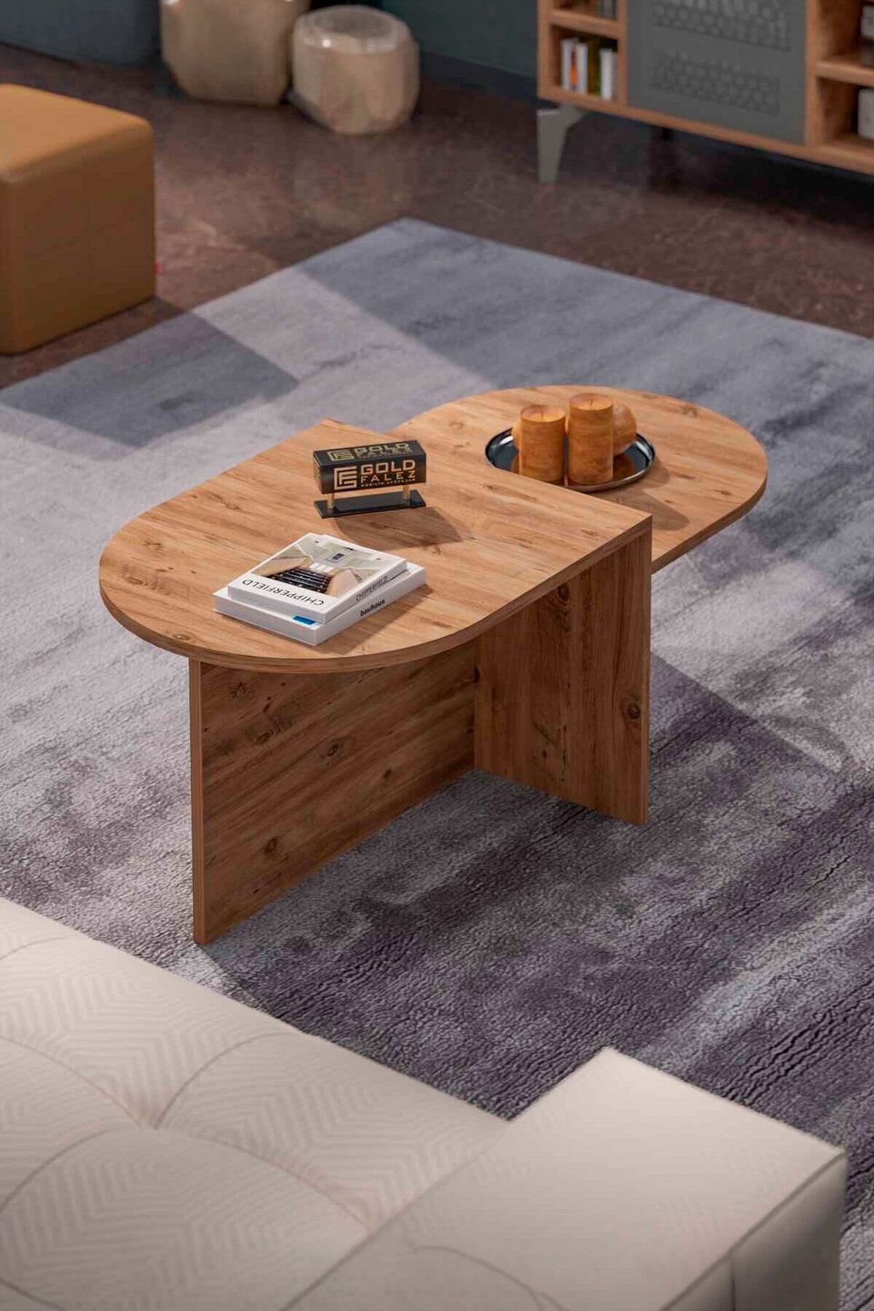 Setro Tiered Coffee Table – Brown