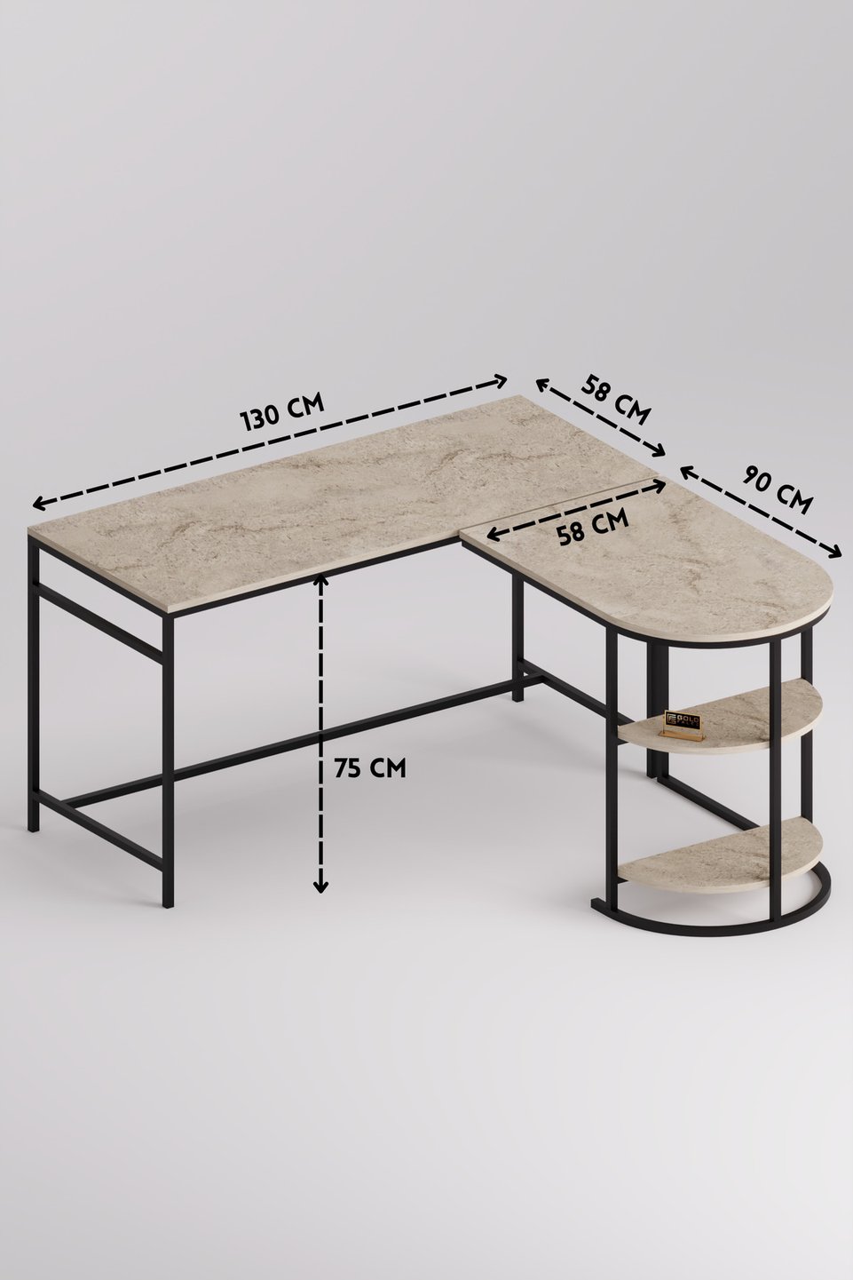 L-vormig hoekbureau 2