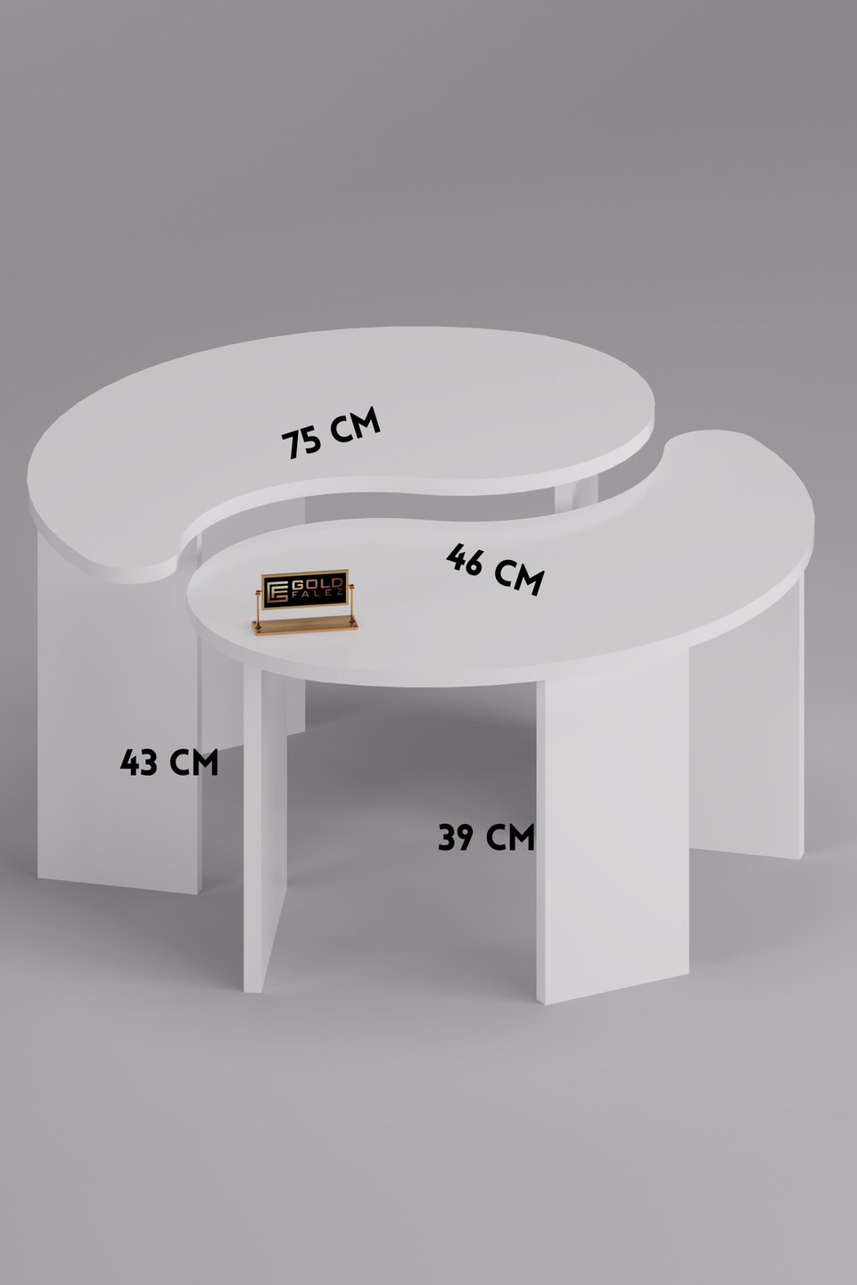 Denge Ovale salontafelset 5